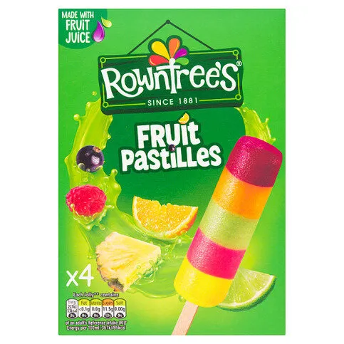 Rowntree's Fruit Pastilles Ice Lolly 4 x 65ml (260ml)