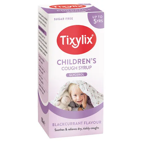 Tixylix Glycerol Toddler Syrup 3 Months to 5 Years 100ml