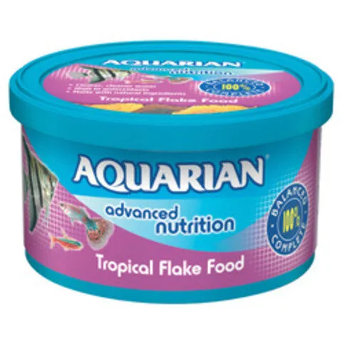 Aquarian Tropical Fish Food Flakes 25g