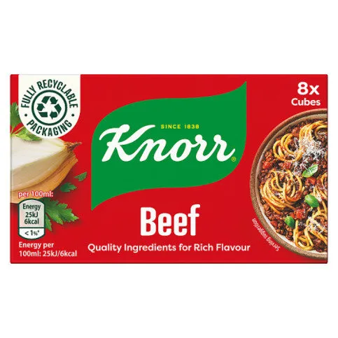 Knorr Stock Cubes Beef 8x 10 g